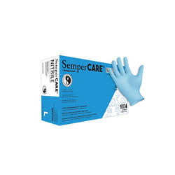 Sempermed SCLT101 Gloves, SemperCare Latex Examination, Powder-Free, Textured, X-Small, 100/Box at TestEquity