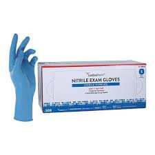 Flexam Nitrile Exam Gloves Medium Blue Sterile, 50/box