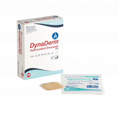 DynaDerm - Hydrocolloid Dressing - Thin, 2" x 2", 20/Box, 12/Case