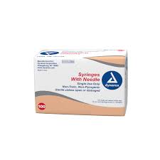 Syringe - Non-Safety with Needle - Luer Lock, 20G, 1.5" Needle, 5 cc, 100/bx, 4/case