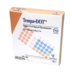Tempa-DOT Thermometer Disposable 100/Bx