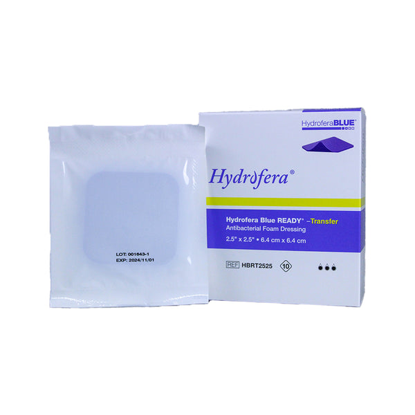 HYDROFERA BLUE READY TRANSFER 2.5X2.5", 10/box HYDROFERA BLUE READY TRANSFER 2.5X2.5", 10/box