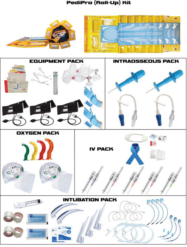 PediPro Pediatric Resuscitation System Kit - Roll Out