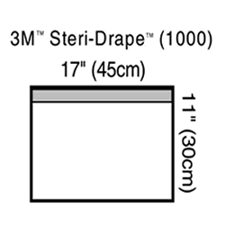 3M STERI-DRAPE 1000 17"X11"