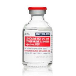 Lidocaine w/ Epinephrine 2% 30ml MDV 25/box