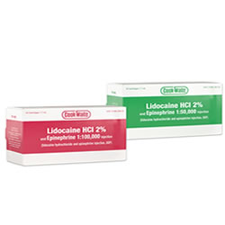 Cook-Waite Lidocaine 2% 1.7ml 50/box