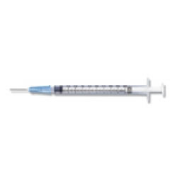 Syringe 1cc 21g x 1 100/bx BD 309624