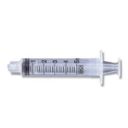 Syringe 5cc Slip-tip 125/bx BD 309647