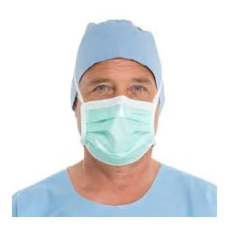 Masks Anti-Fog Surgical, Green 50/Box