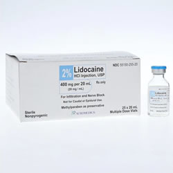 Lidocaine HCl Injection MDV 2% 20mL  (AuroMedics)