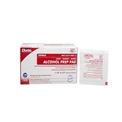 Alcohol Prep Pads Sterile Large, Dukal 861 100/box