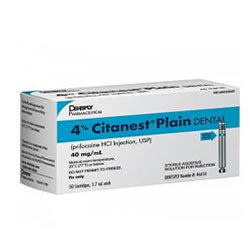 Citanest Plain 4% without vasoconstrictor 50/bx