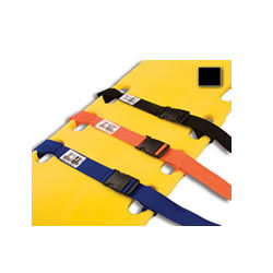 Long Spine Board Restraint Straps Orange 2 Piece 2" x 5'