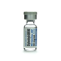 Diphenhydramine HCl 50mg 1ml vial 5/bx