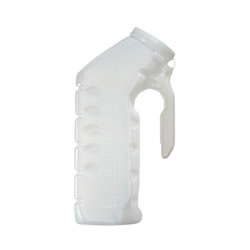 Disposable Clear Urinal w/ Clear Cover
