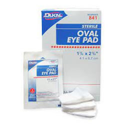 Dukal Oval Eye Pads 2 1/8 x 2 5/8, Large 50/bx