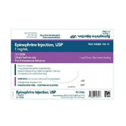 Epinephrine 1mg/ml (1:1000) Preservative Free Ampule 1ml 10/Box