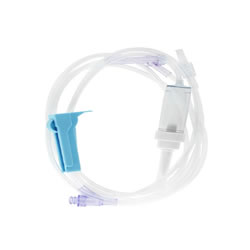 Curaplex® IV Admin Set, 15 Drop, 89in, Roll Clamp, PP Y-site, Sr-Lk NeedleFree, Attach Ext Set