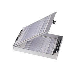 Officemate Aluminum Storage Clipboard, Silver
