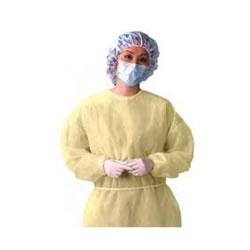 Isolation Gown Yellow, Breathable (Tie on)