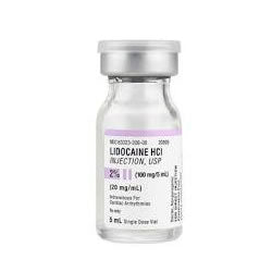 Lidocaine HCl 2% PF 5ml Vial 10/box