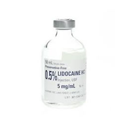 Lidocaine 0.5% 50ml MDV 25/box