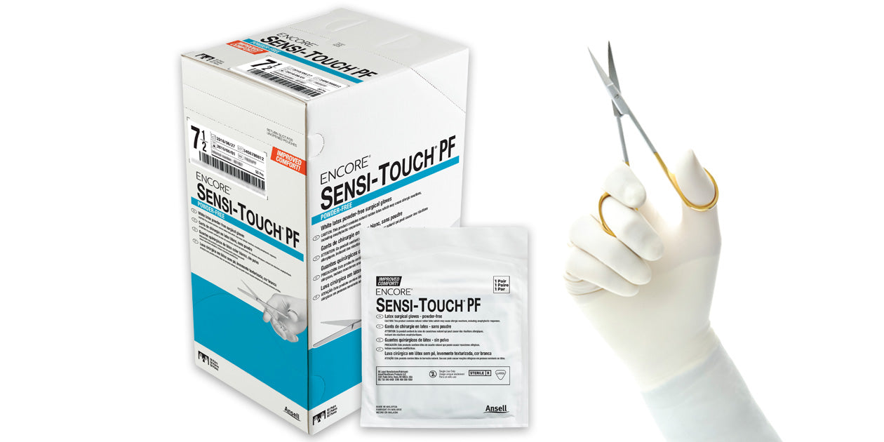ANSELL ENCORE SENSI-TOUCH® POWDER FREE SURGICAL GLOVES