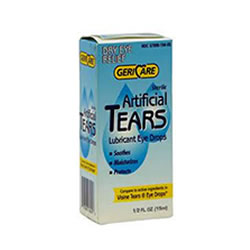 Geri-Care Artificial Tears Sterile Lubricant Eye Drops, 0.5 oz