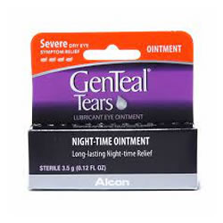 GenTeal Tears Lubricant Eye Ointment, Night-Time Ointment 0.12 oz