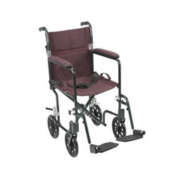 Deluxe Fly-Weight Aluminum Transport Chair